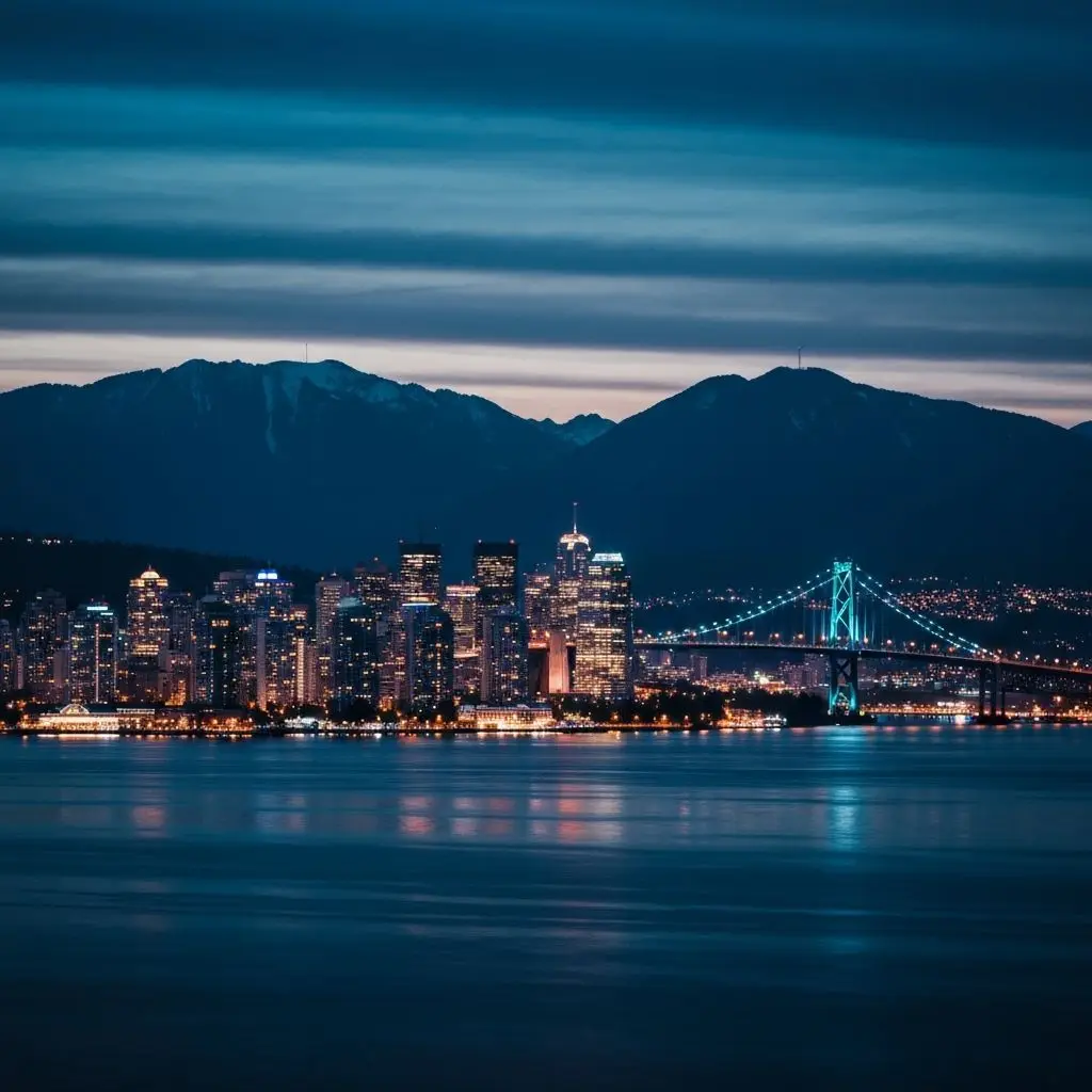 Vancouver at night